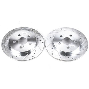 PowerStop fits Lexus 11-13 CT200h Rear Evolution Drilled & Slotted Rotors - Pair