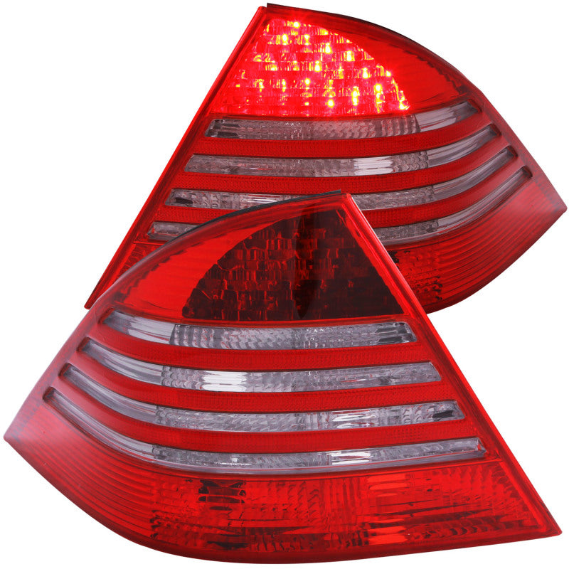 ANZO 321122 2005 Mercedes Benz S Class W220 LED Taillights Red/Smoke