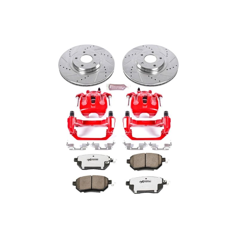 Power Stop KC091A-26 09-11 fits Nissan Murano Front Z26 Street Kit w/Cals