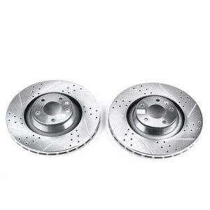 PowerStop fits Audi 05-11 A6 Quattro Front Evolution Drilled & Slotted Rotors -