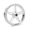 Race Star 63-72400112NP 63 Pro Forged 17x2.4 No Bearing Spindle Mount 1.13in. BS Wheel - Polished