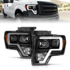 ANZO 111443 2014 fits Ford 09-20 F-150 Projector Light Bar H.L Black Amber