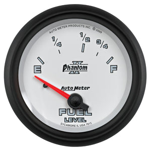 AutoMeter 7815 Autometer Phantom II 2-5/8in / 73 Ohms Empty - 10 Ohms Full Electrical Fuel Level Gauge