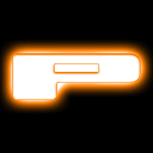 ORACLE Lighting 3140-P-005 Universal Illuminated LED Letter Badges - Matte Wht Surface Finish - P