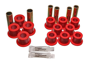 Energy Suspension 7.2102R 06/86-97 fits Nissan 720/Hardbody P/U 4WD Red Front Leaf Spring Bushing Set