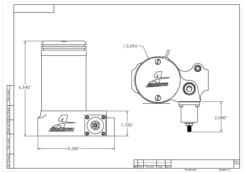 Aeromotive  11202 A2000 Drag Race Carbureted Fuel Pump