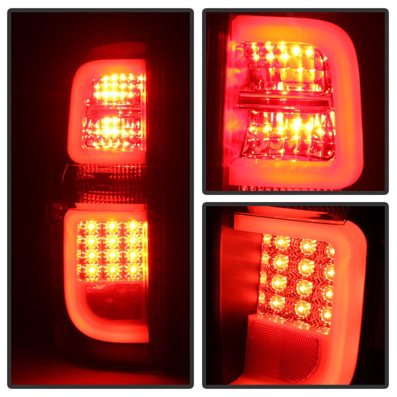 Spyder 5080196 fits Toyota 14-20 Tundra 2016 Light Bar LED Tail Lights Black AL