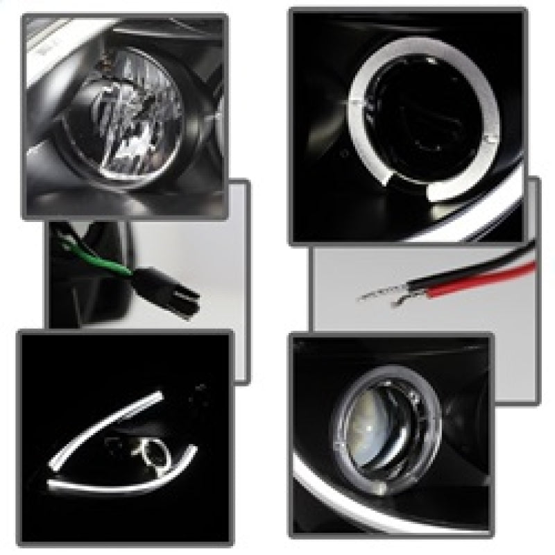 Spyder 5076830 fits Nissan 10-12 Altima 4Dr Projector Headlights Light DRL LED