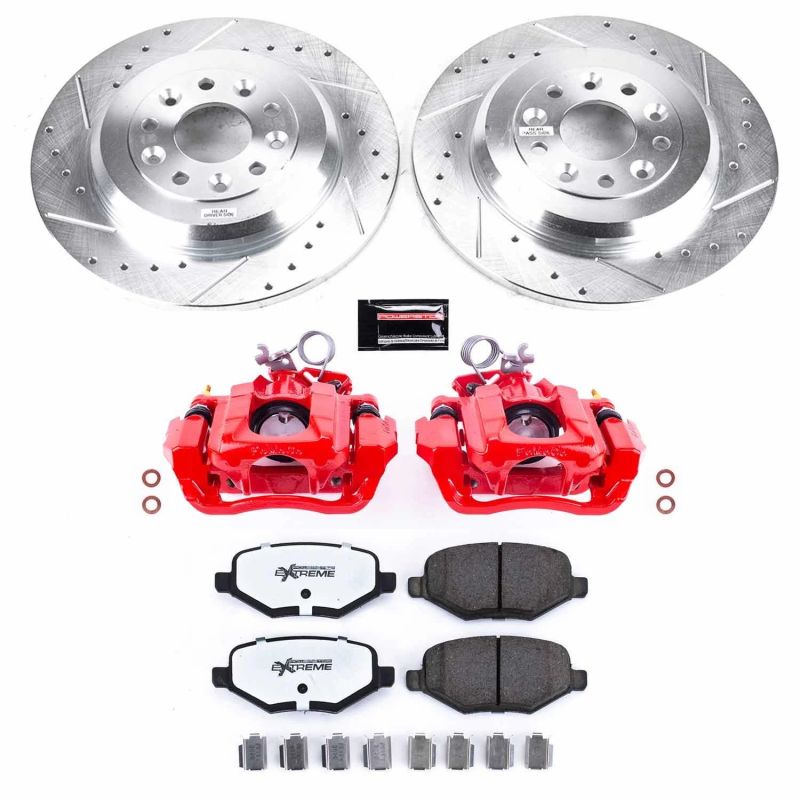 PowerStop KC4744C fits Ford 11-15 Edge Rear Z36 Truck & Tow Brake Kit w/Calipers
