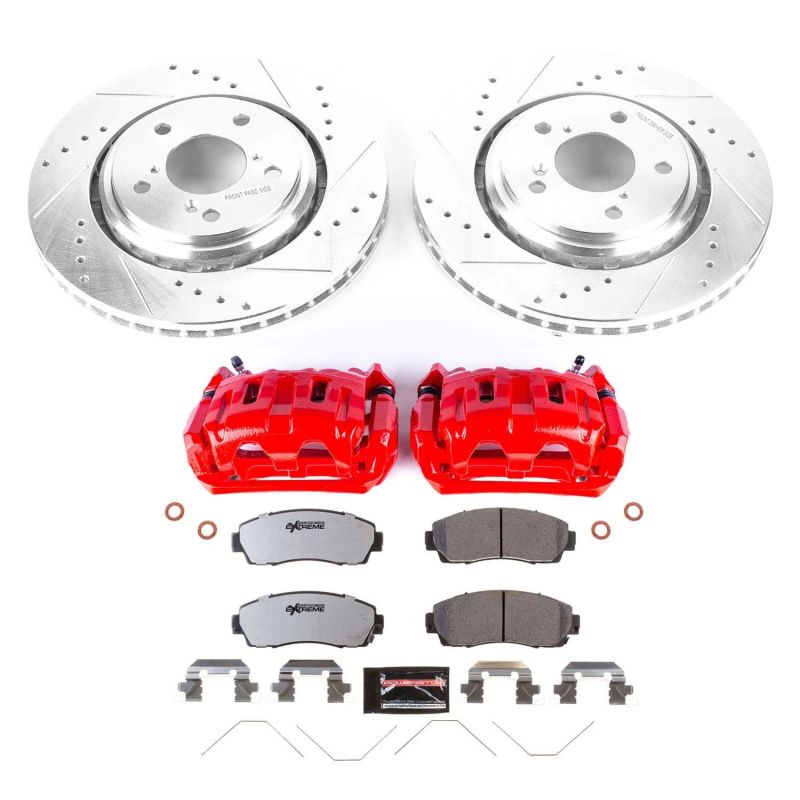 Power Stop KC6959-26 15-17 fits Honda Odyssey Front Z26 Street Kit w/Cals