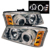 Spyder 5009463 fits Chevy 03-06 Silverado 1500 Projector Headlights LED Halo LE