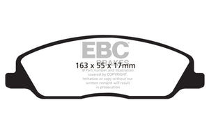 EBC DP21869 10-14 fits Ford Mustang 3.7 Greenstuff Front Brake Pads