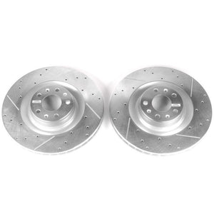 PowerStop fits Audi 09-10 A6 Quattro Front Evolution Drilled & Slotted Rotors -