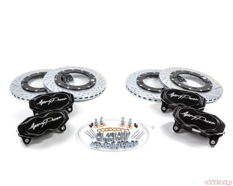 Agency Power AP-BRP-X3-460-BLK Big Brake Kit Front and Rear Black fits Can-Am 14-18 Maverick X3 Turbo