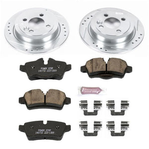 PowerStop K6281 fits Mini 07-10 Cooper Rear Z23 Evolution Sport Brake Kit