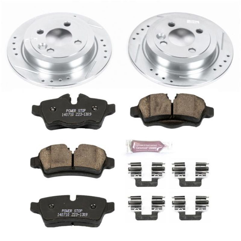 PowerStop K6281 fits Mini 07-10 Cooper Rear Z23 Evolution Sport Brake Kit