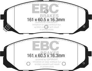 EBC UD1814 2015+ fits Kia Sedona 3.3L Ultimax2 Front Brake Pads