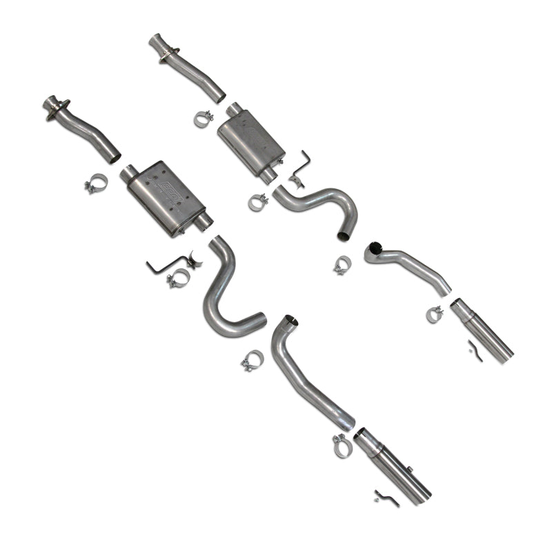 BBK  3001 Mustang Cat Back Kit Varitune Mufflers Stainless Steel Tips
