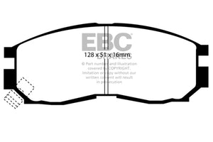 EBC UD484 95-99 fits Chrysler Sebring Coupe 2.0 Ultimax2 Front Brake Pads