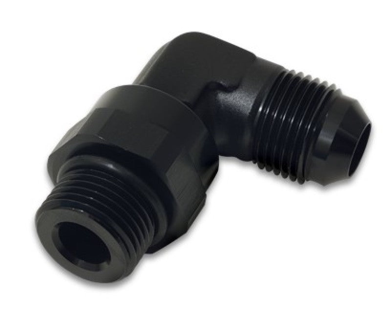 Vibrant 16967 Male Flare to Male -8 ORB Swivel 90 Degree Adapter - Anodized Bla