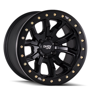 Dirty Life 9303-7981MB 9303 DT-1 17x9/8x165.1 BP/-12mm Offset/130.8mm Hub Matte Black Wheel - Beadlock