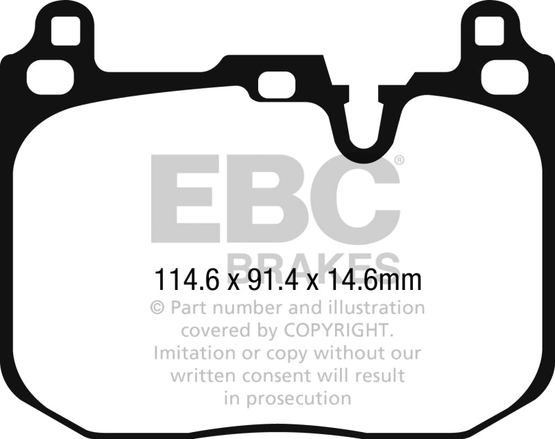 EBC DP22271 2015+ fits Mini Cooper Hardtop (F55/F56) 2.0L Turbo JCW Greenstuff Front Brake Pads