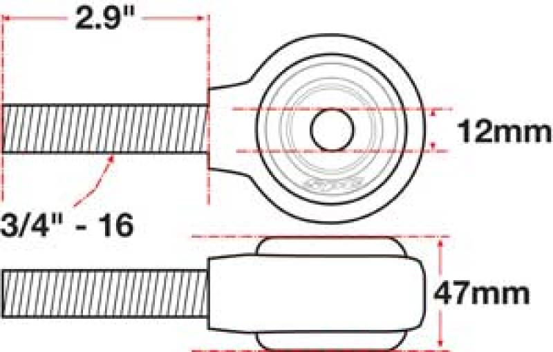 SPC Performance 15769 XAXIS Rod End Ball Joint