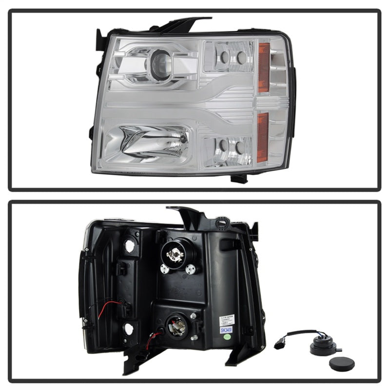 Spyder 5083616 fits Chevy 07-13 Silverado 1500 Version 3 Projector Headlights -