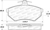 Stoptech 308.078 Street Brake Pads