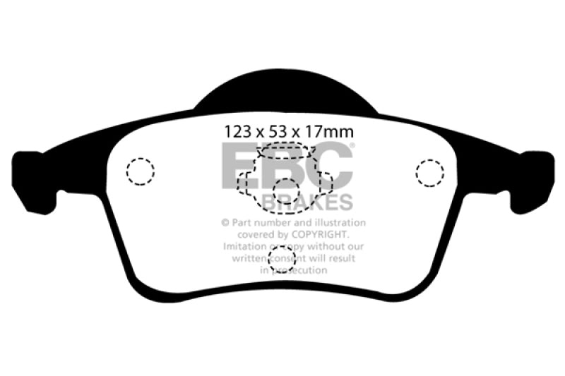 EBC DP21231 fits Volvo 01-05 S60 2.3 Turbo T5 Greenstuff Rear Brake Pads