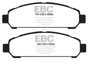 EBC UD1401 08+ fits Toyota Venza 2.7 Ultimax2 Front Brake Pads