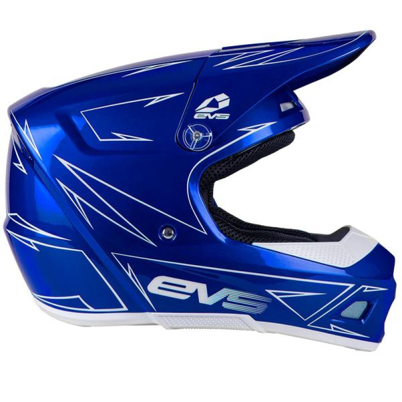 EVS HE21T3P-BU-M T3 Pinner Helmet Blue Youth - Medium