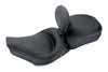 Mustang 79102 Harley Rd King,06-07 Str Glide,00-05 fits Eagle 97-07 Solo Seat w /DBR Black Pearls - Black