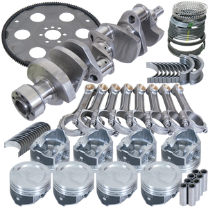 Eagle B13054L06053 fits Chevy 350 1Pc 3.750in Crank 5.700in I-Beam Rod 4.060in Pistons 153 Tooth FP Balanced Assembly
