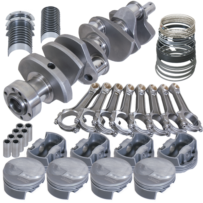 Eagle 18022L070 fits Chevy 454 1Pc 4.250in Crank 6.385in I-Beam Rods 18cc Dome 4.320in Pistons Rotating Assembly