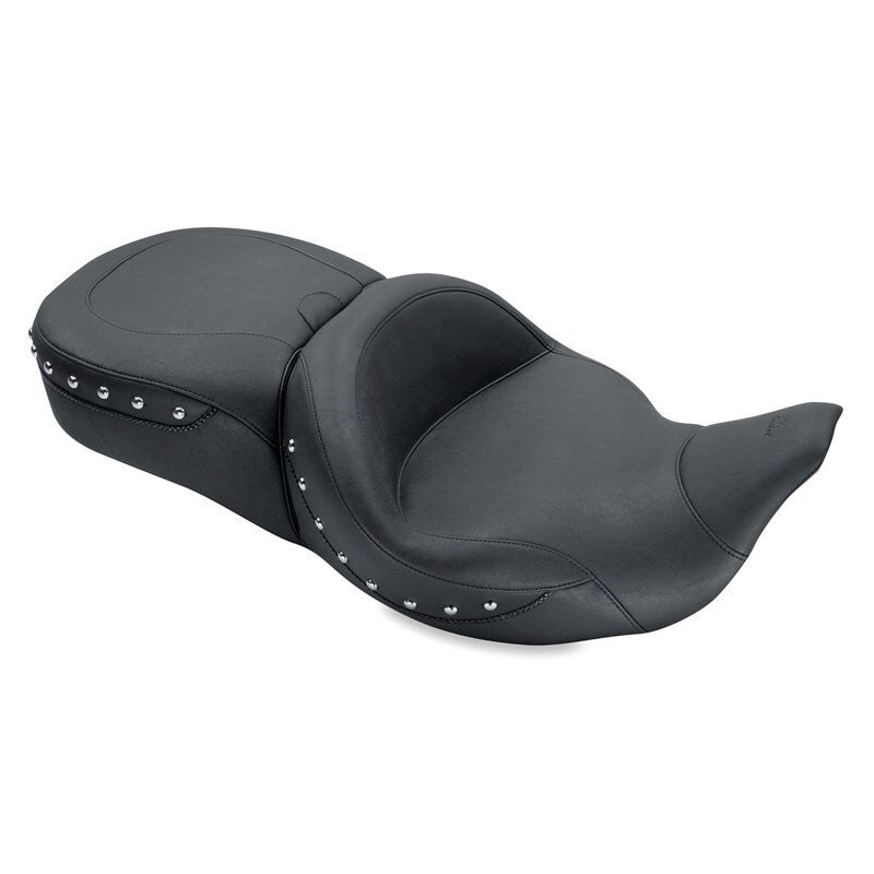 Mustang 79546 Harley Electra Glide,Rd Glide,Rd King,Str Glide Super Touring 1PC Seat w/Studs - Black