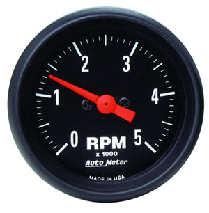 AutoMeter 2697 Autometer Z-Series 52mm 5000RPM In-Dash Tachometer