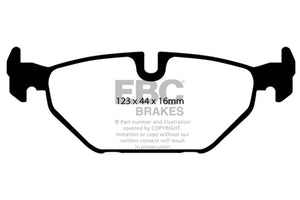 EBC DP21405 99-01 Saab 9-5 2.3 Turbo (Aero) Greenstuff Rear Brake Pads