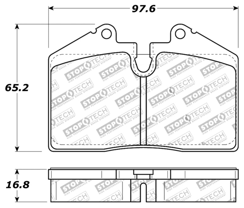 Stoptech 309.0609 Performance ST-40 4 Piston Front Caliper Brake Pads