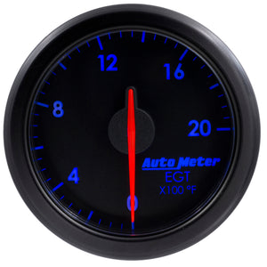 AutoMeter 9145-T Autometer Airdrive 2-1/16in EGT Gauge 0-2000 Degrees F - Black