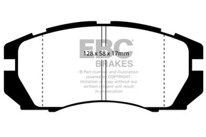 EBC UD563 95-96 fits Subaru Impreza 2.2 Ultimax2 Front Brake Pads