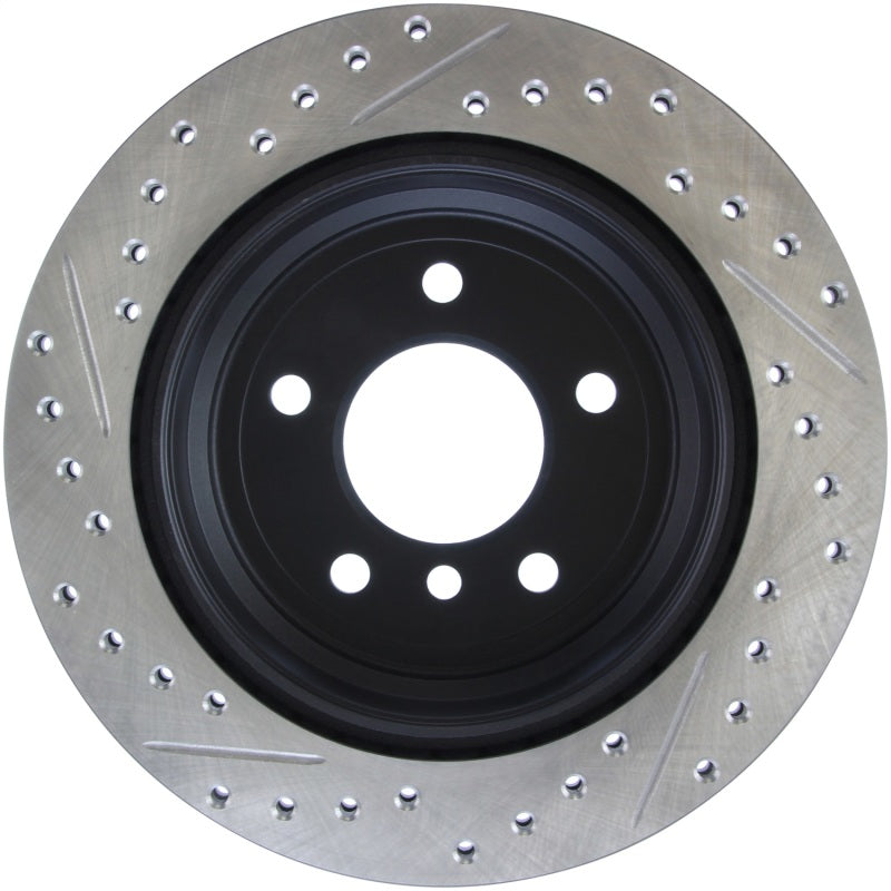 Stoptech 127.34091L 9/07-09 BMW 328 / 06 BMW 325 E90 AWD Slotted & Drilled Left Rear Rotor