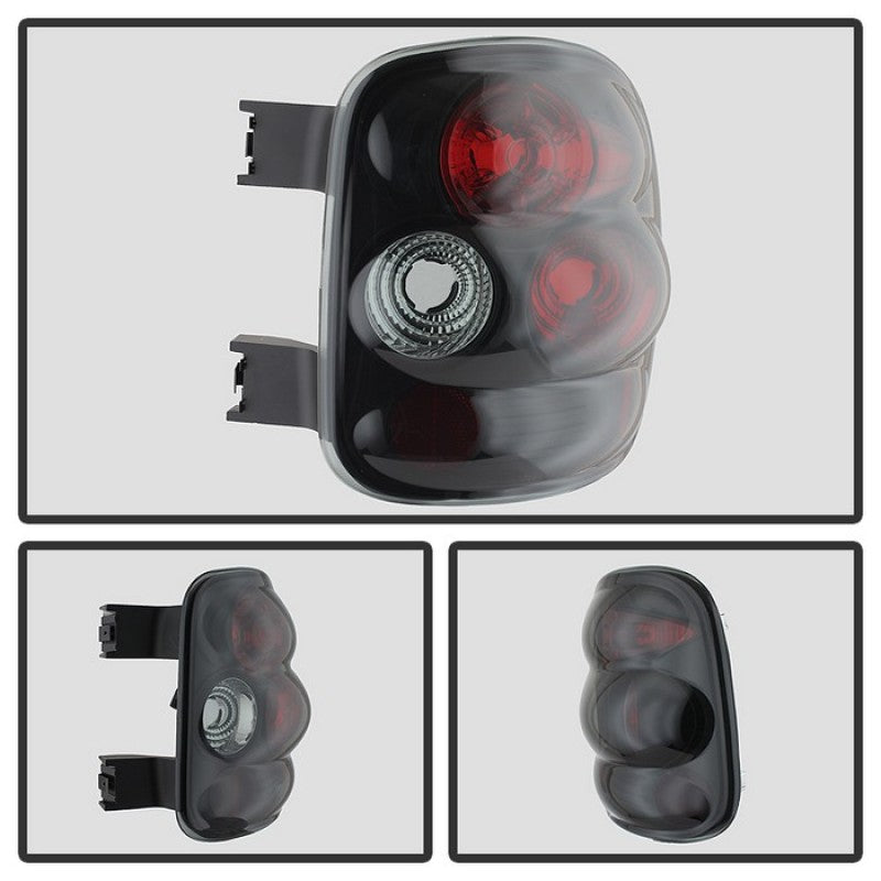 Spyder 5078070 fits Chevy 99-04 Silverado Stepside Euro Style Tail Lights Black