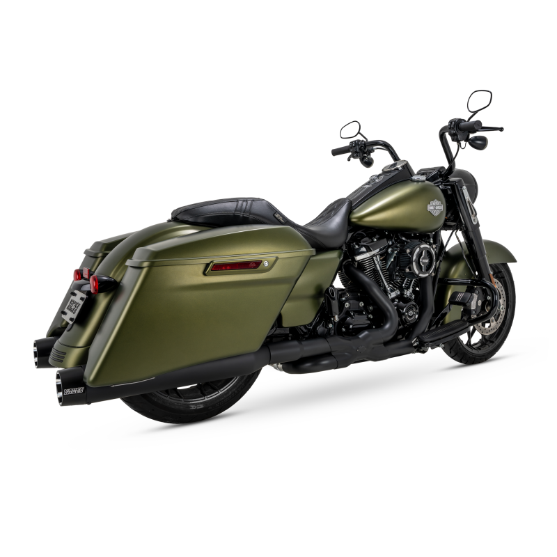 Vance & Hines HD M8 Touring Blackbird 450 Slip-on Exhaust - Wrinkle Black