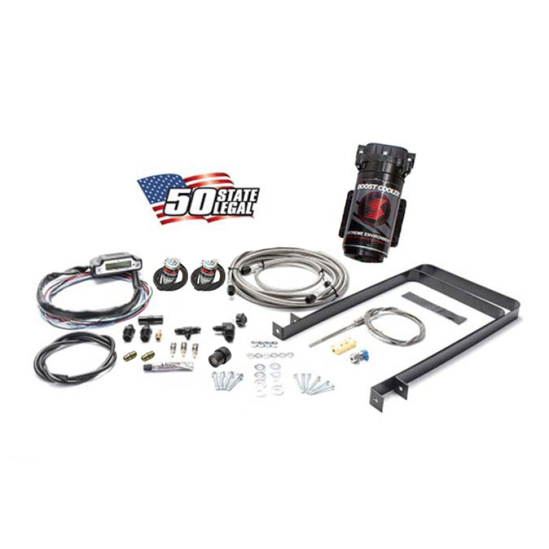 Snow Performance SNO-50100-BRD-T Univ. Stg 3 Boost Cooler Water Inj. Kit TD (SS Braided Line/4AN Fittings) w/o Tank