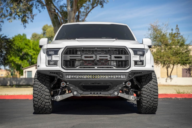 Addictive Desert Designs F114922770103 fits Ford 17-20 F-150 Raptor Rock Fighter Frame Cut Front Bumper