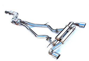 Invidia HS19TSP4VGMIRS 2019+ fits Toyota Supra Gemini w/ Valve Rolled SS Tip Cat