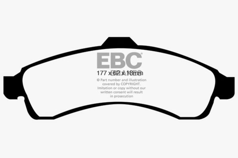 EBC DP21618 fits Chevrolet 03-05 SSR 5.3 Greenstuff Front Brake Pads