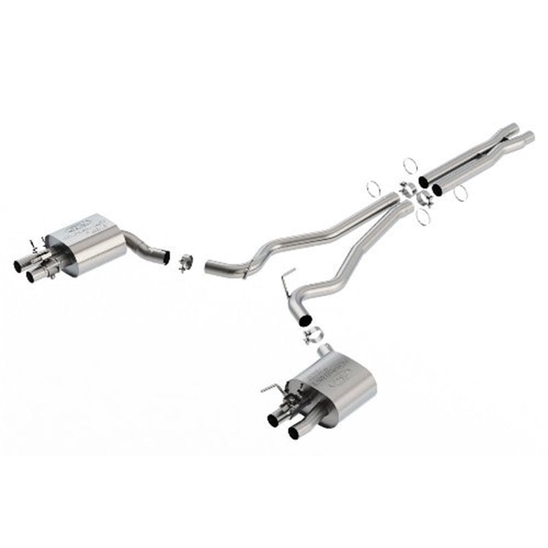 fits Ford 15-17 Racing M-5200-MSS fits Ford 15-17 Mustang GT350 Active Cat-Back Sport Exhaust System