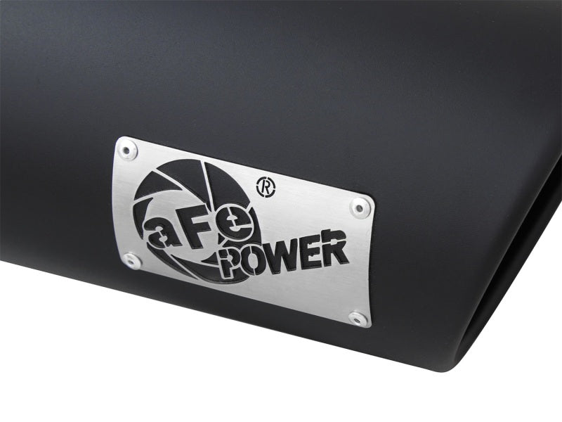 AFE 49T40606-B15 Diesel Exhaust Tip Bolt On Black 4in Inlex x 6in Outlet x 15in